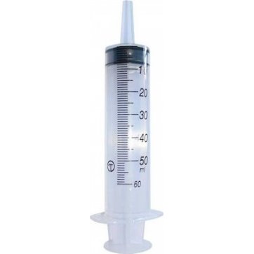 O.E.M. Single use syringe w/o needle 60cc 1pc.