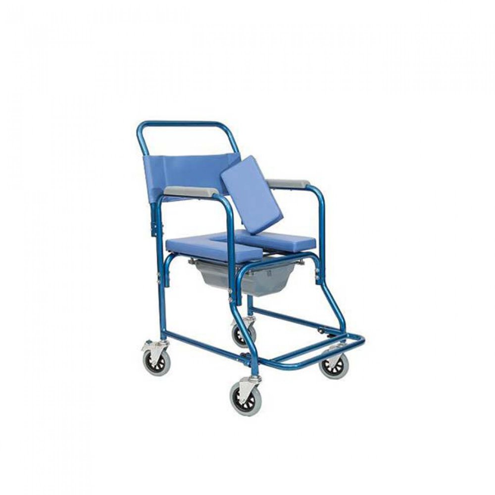 Bathroom Wheelchair with Commode