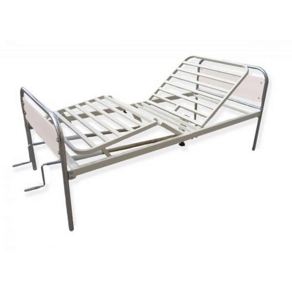 Metal Two Cranks Homecare Bed (beige)
