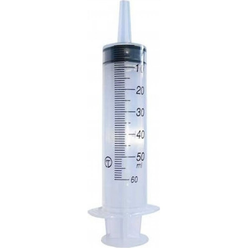 Single use syringe w/o needle 60cc 1pc.